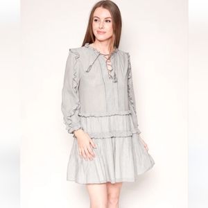Ulla Johnson Essie Hand Stitched Voile Mini Dress